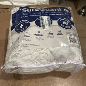 White Box Spring Encasement - split king - new